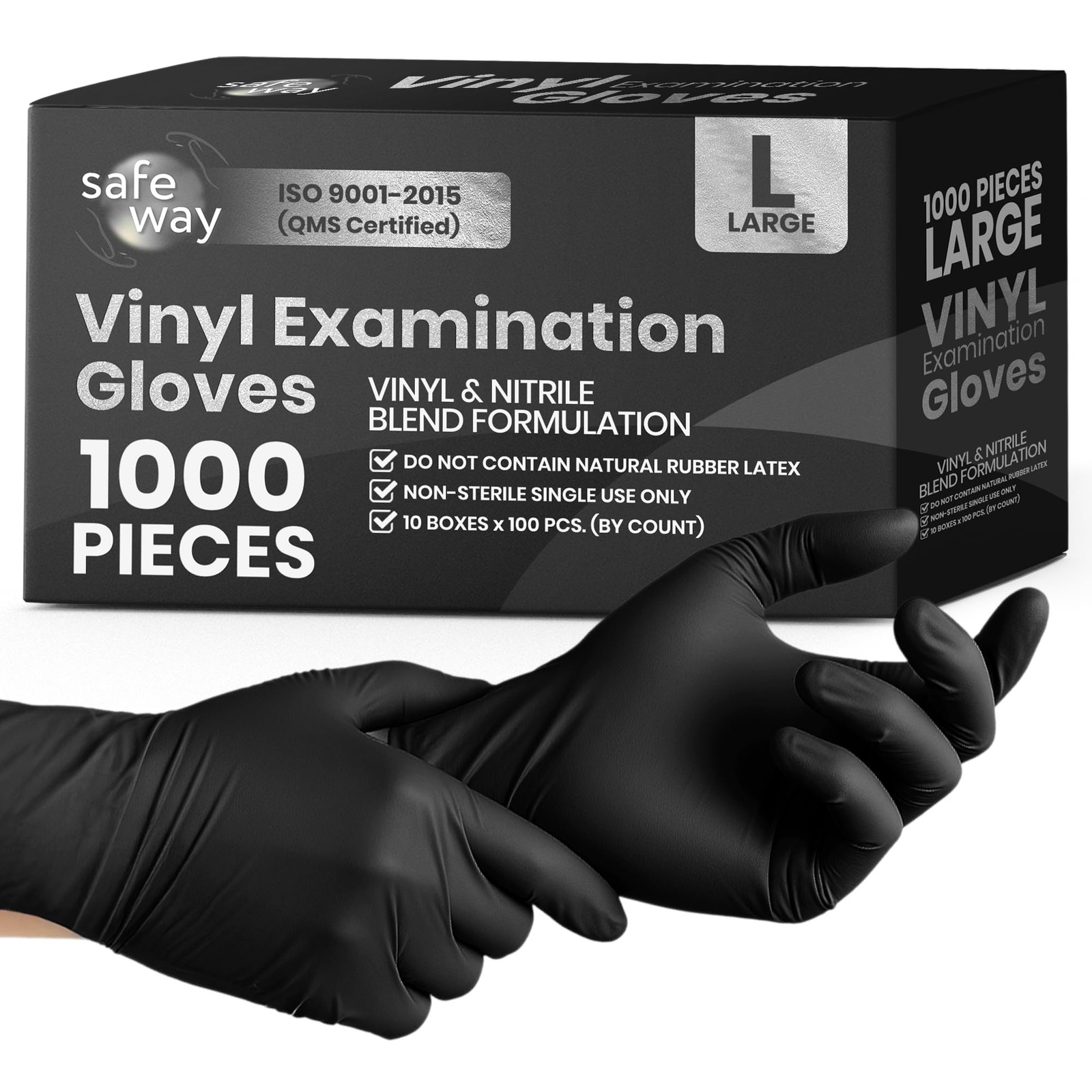 USA Vinyl Disposable Gloves — Non-Latex and Powder Free, Heavy-Duty Protectiv…