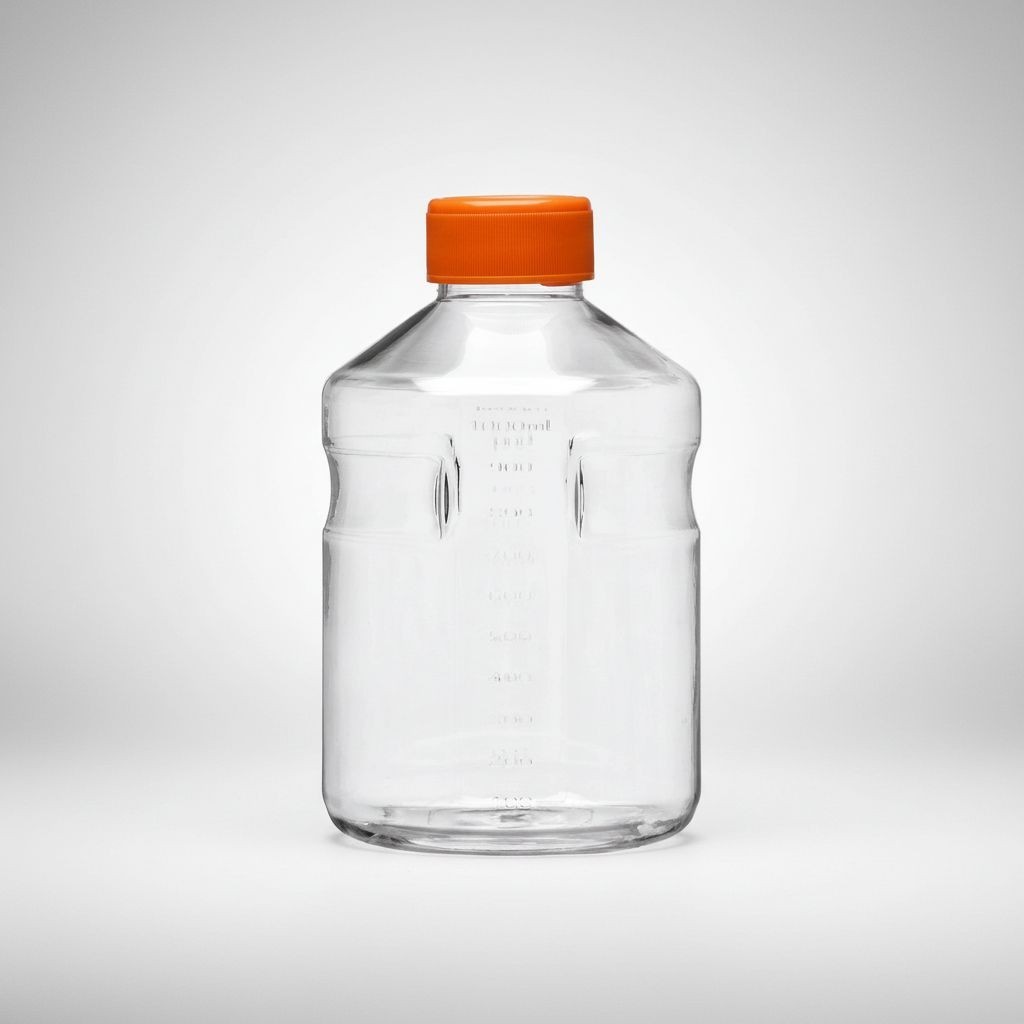 Corning Easy Grip Storage Bottle 1L Polystyrene Plug Seal Cap Case of 24 Bottles