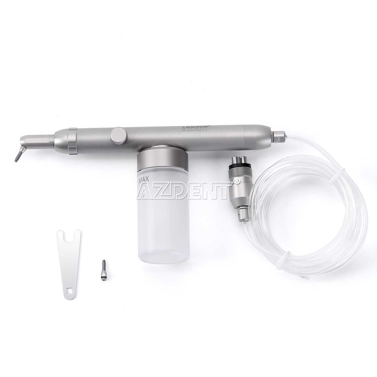 Dental Aluminum Oxide Micro Blaster Air Polisher Sandblasting Gun 4Holes AZDENT
