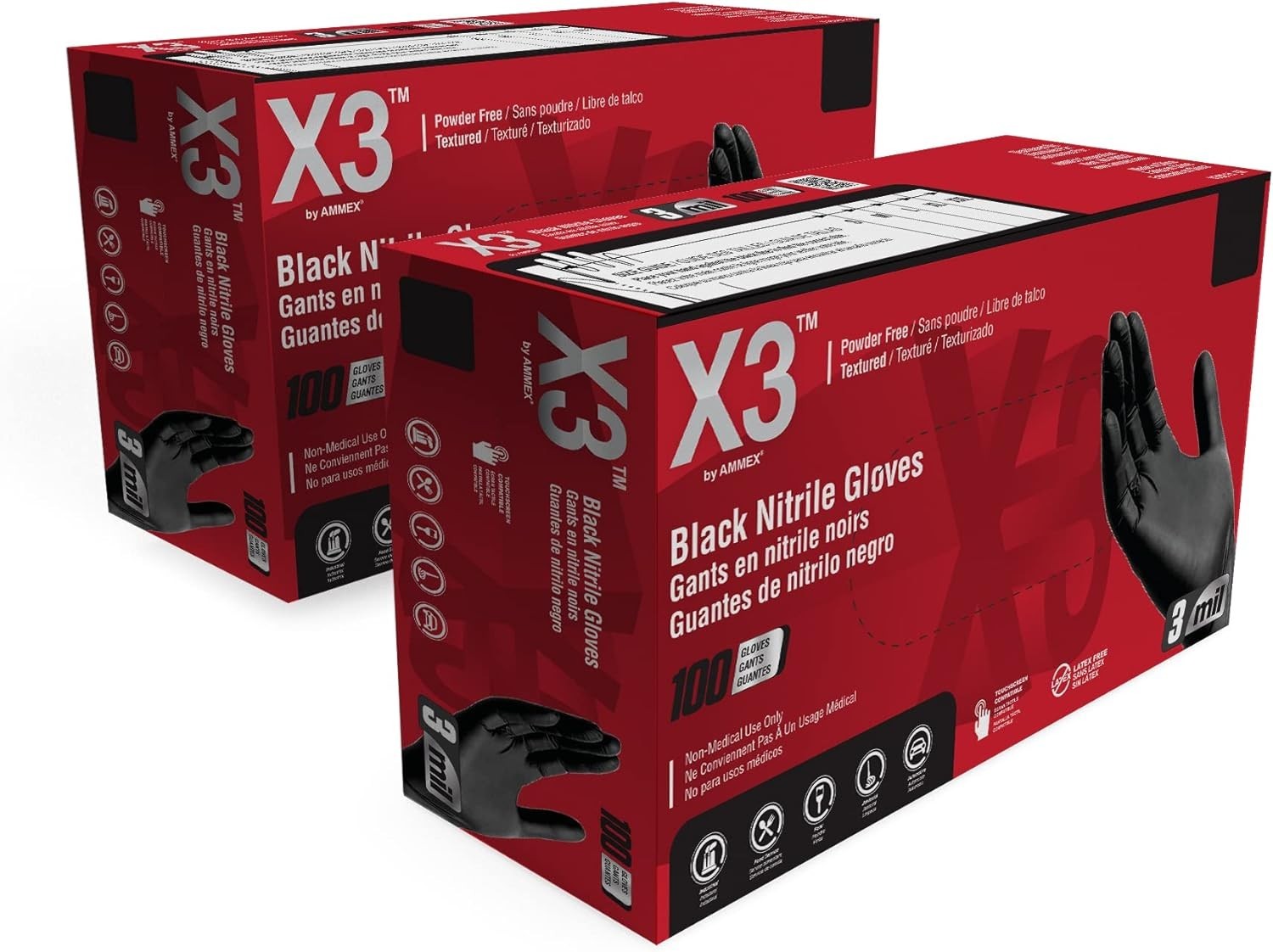 Disposable Black Nitrile Gloves – Latex Free, Food Safe & Waterproof