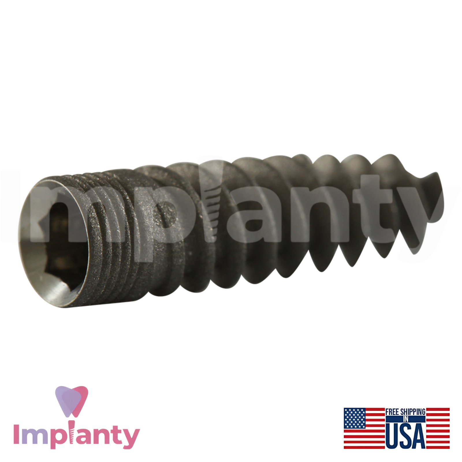 10x GDT RBM Spiral Dental Fixture Int Hex Hex 2.42mm Slim Platform 2.0mm Sterile