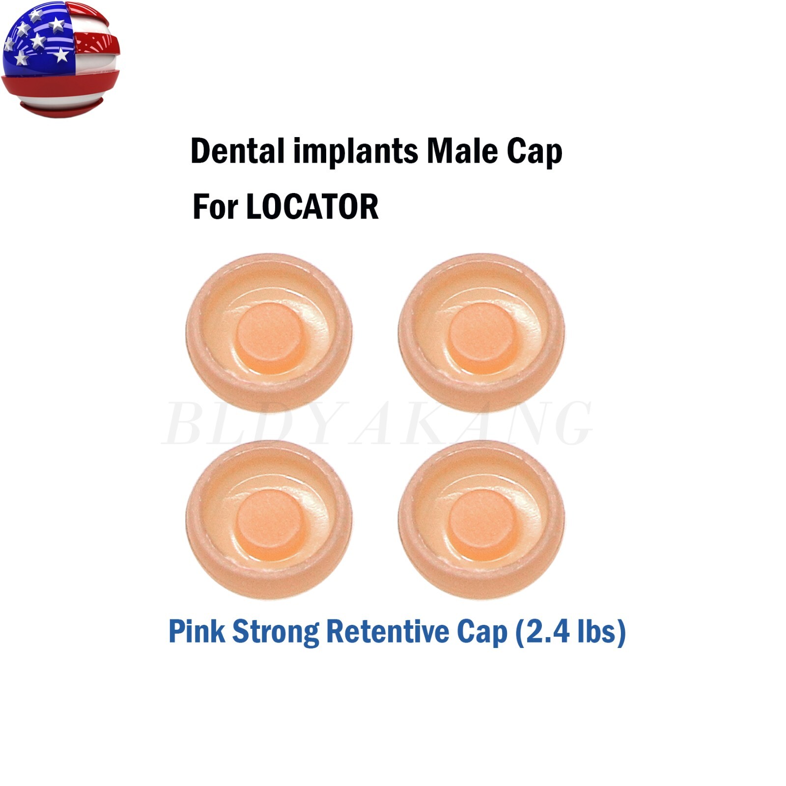 US Dental implants Replacement Male Caps Metal Housing 1.2 lbs 2.4 lbs