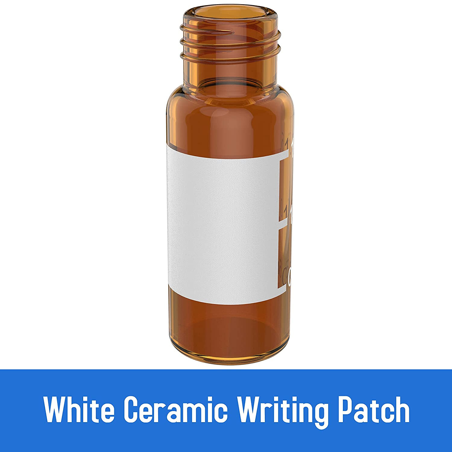 2000pcs,2ml Autosampler Vials HPLC Vial|9-425Amber Vial Writing Patch|Graduation