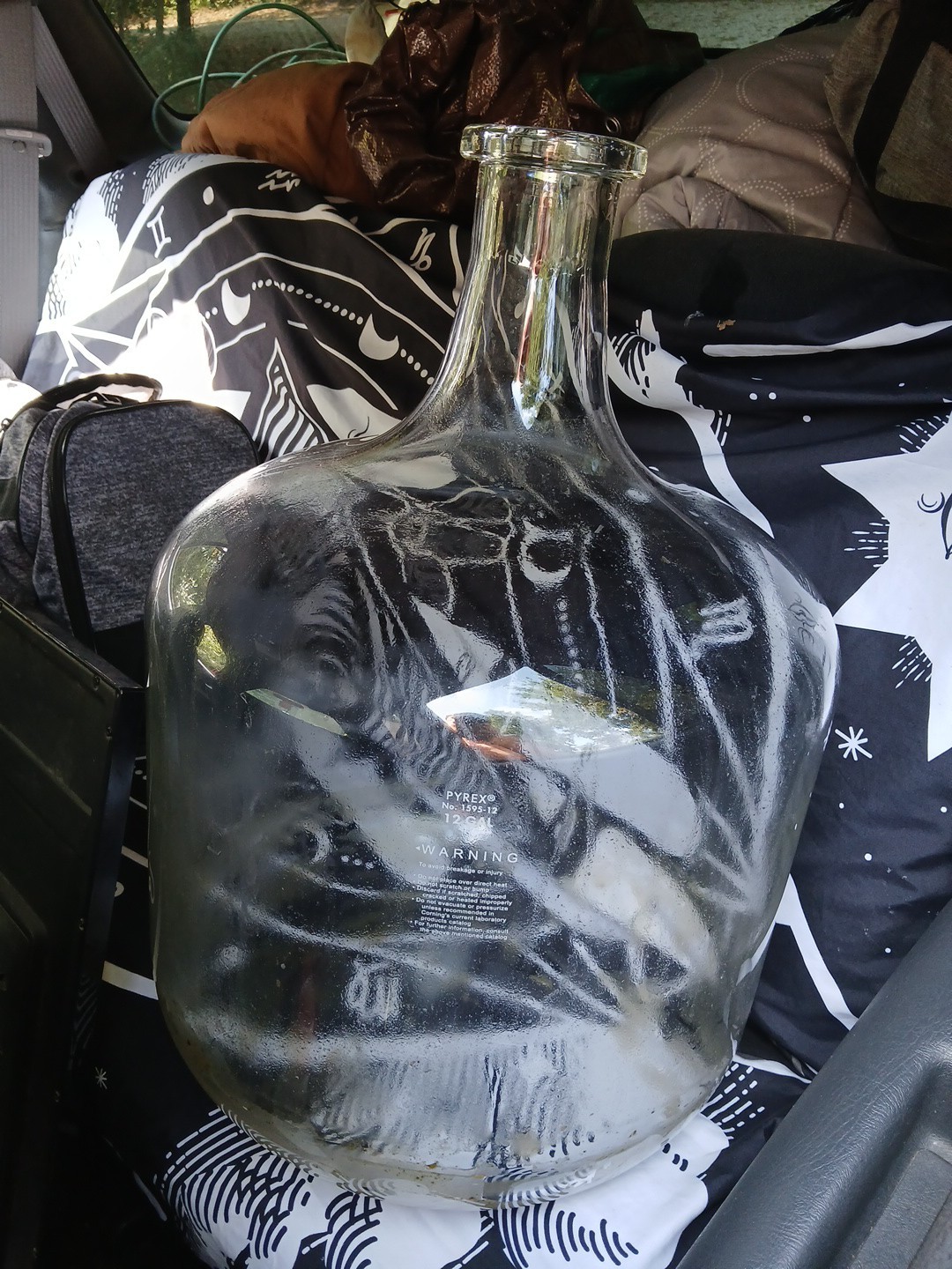 Pyrex Corning #1595 Glass Carboy 12 Gallon Solution Bottle for Lab