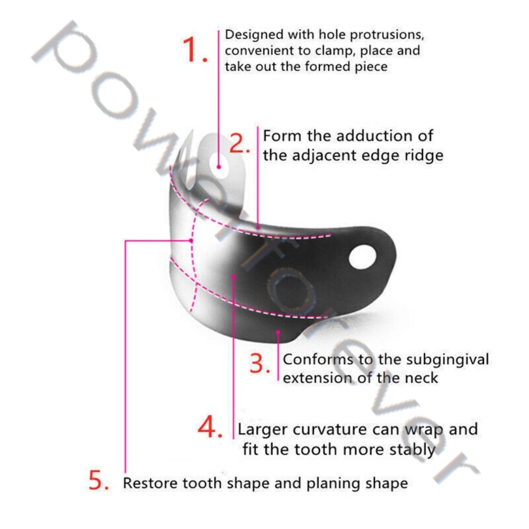 Dental Sectional Contoured Matrix System Matrices Bands Clip Clamp Holder Ring