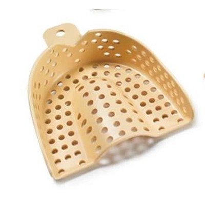 Tra-Ten #3 Large Upper Full-Arch, Beige Fully Perforated Plastic Impression
