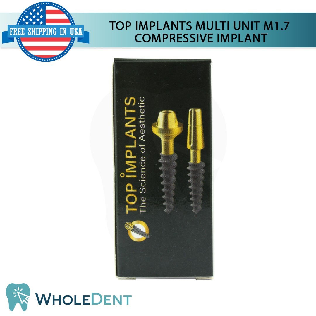 X5 Dental Multi Unit M1.7 Compressive Monoblock Fixture Titanium Sterile SLA