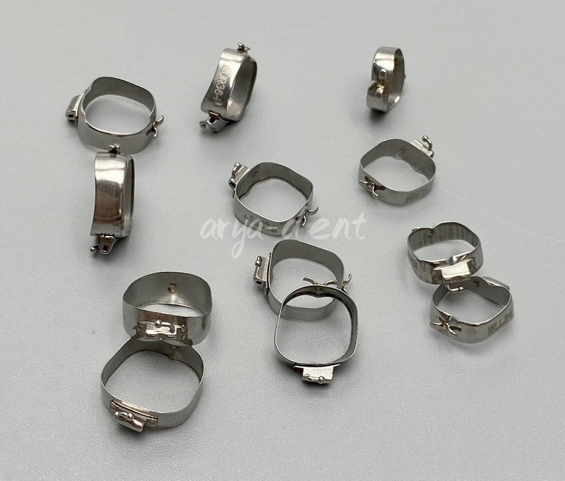 Dental Orthodontic 1st Plain Molar Bands Buccal Tubes Cleats Roth 022 #29-44+