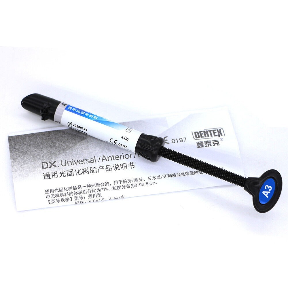 Dentex Dental Light Cure Composite Kit Universal 5 Shade A1/A2/A3/A3.5/B1