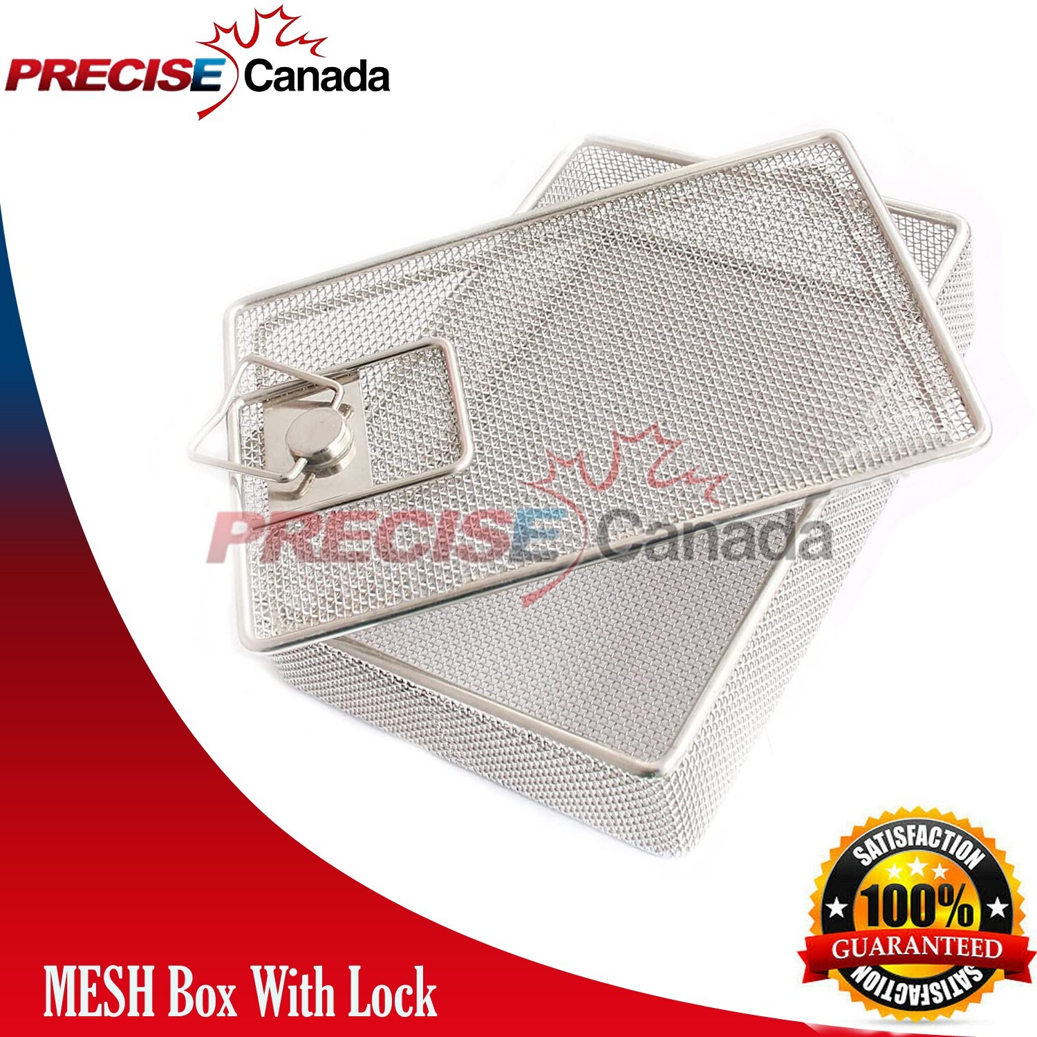 Perforated Cassette Tray With Lock Size 8.5″ X6″ X1.75″ MESH Box DN-314