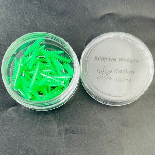 40pcs Silicone Dental Adaptive Interdental Wedge Matrice Matrix Elastic Wedges