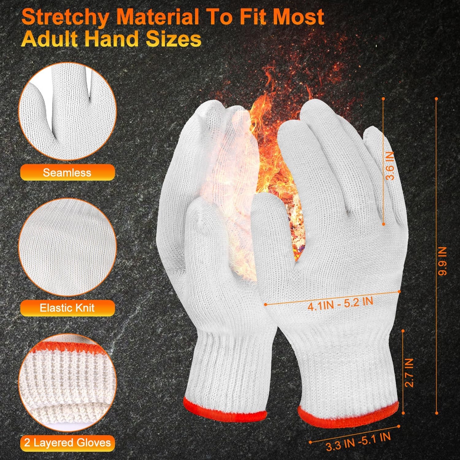 BBQ Gloves for Grilling Disposable Heat Resistant – 100 Nitrile Gloves + 4 Re…