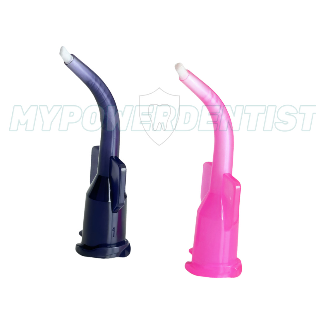 Dental Screw Brush Tips Delivery Liner Appliator Brush Tips Pink/Blue