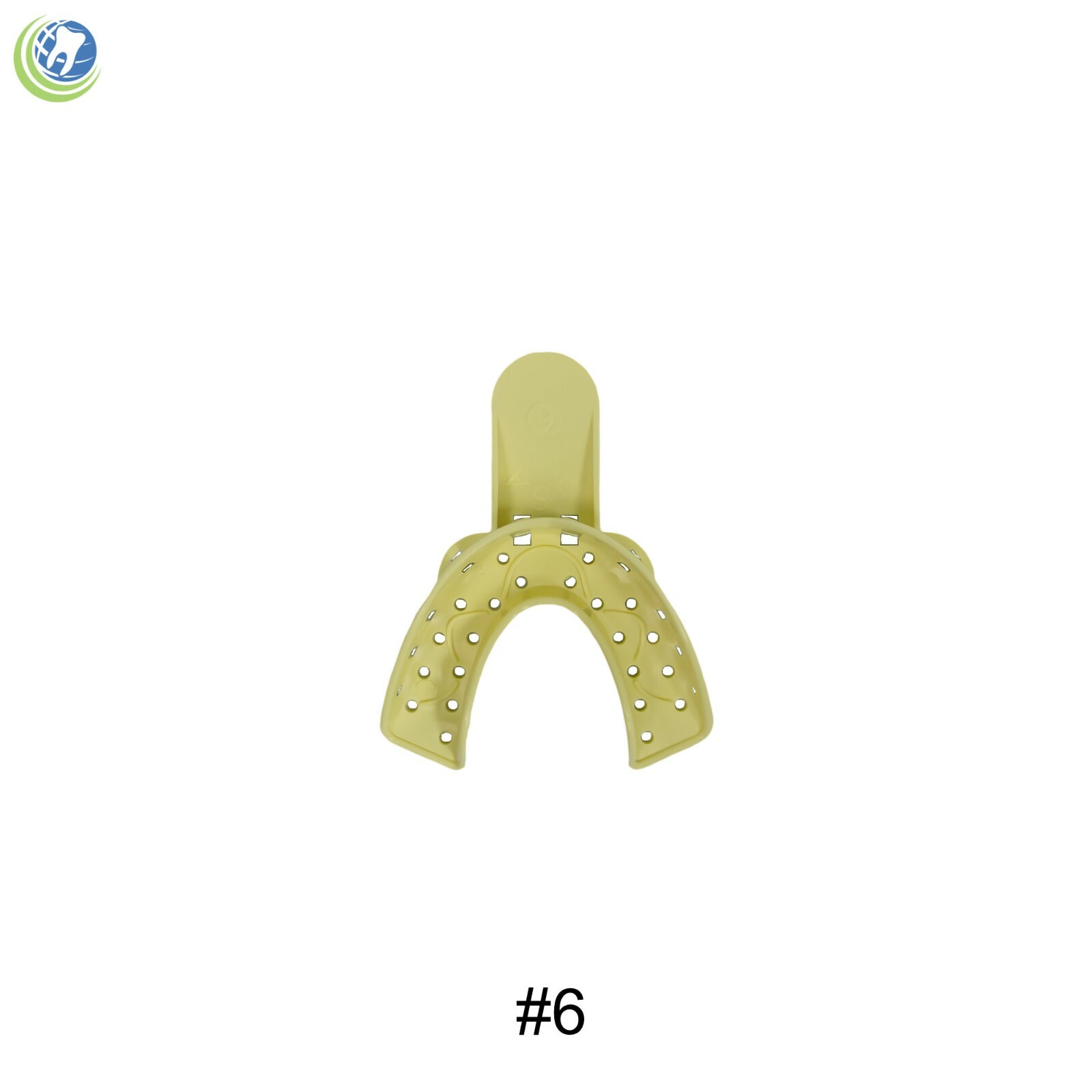 Dental Plastic Impression Trays Perforated Autoclavable Lower Small LS #6 12 Pcs