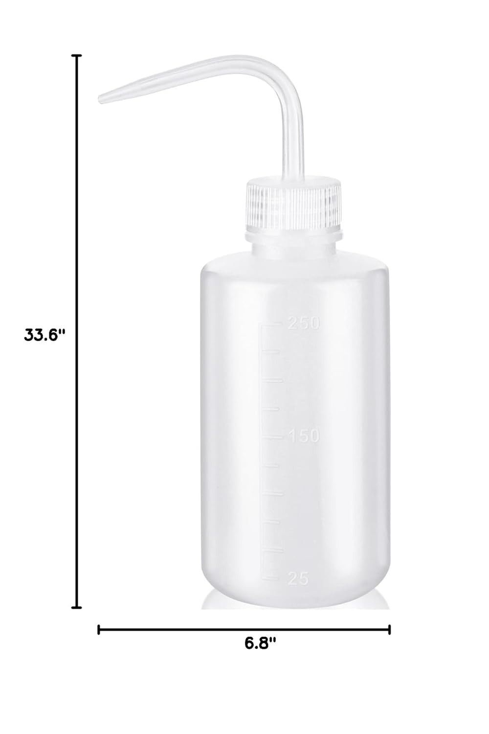 Plastic Squeeze Bottle Leak Proof, 250ml | 8.5oz White Wash Bottle Chemical, …