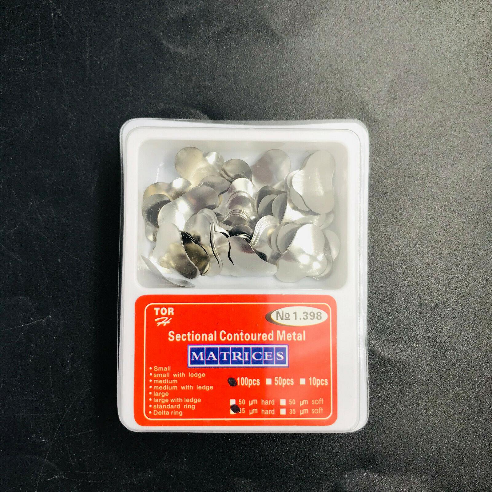 Dental Sectional Contoured Matrices Refills Matrix Bands L/M/S Upper/Lower Ring