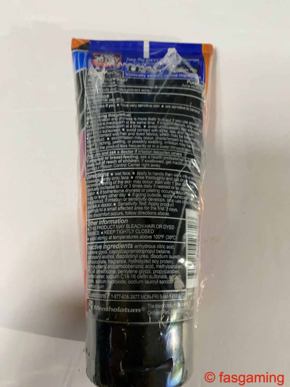 Oxy Maximum Daily Face Wash Acne Treatment 10% Benzoyl Peroxide 5 oz
