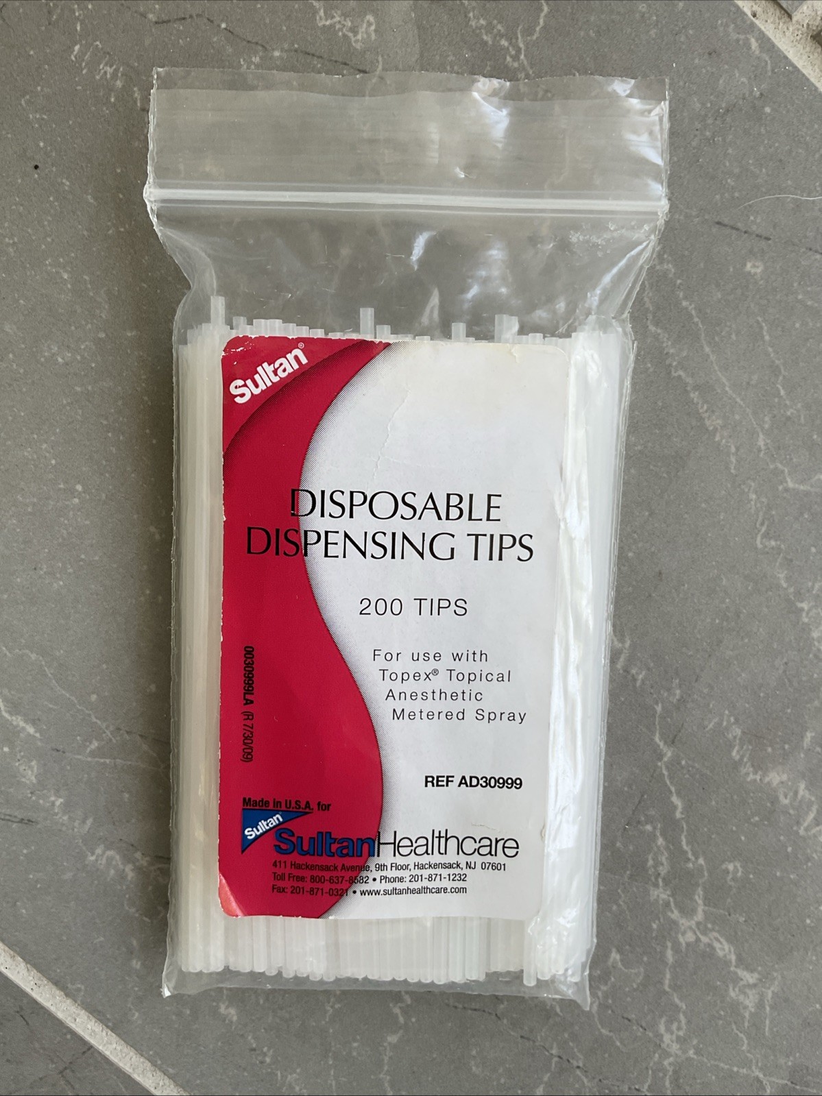 SULTAN Topex Topical Spray Disposable Dispensing Tips 194/Pk