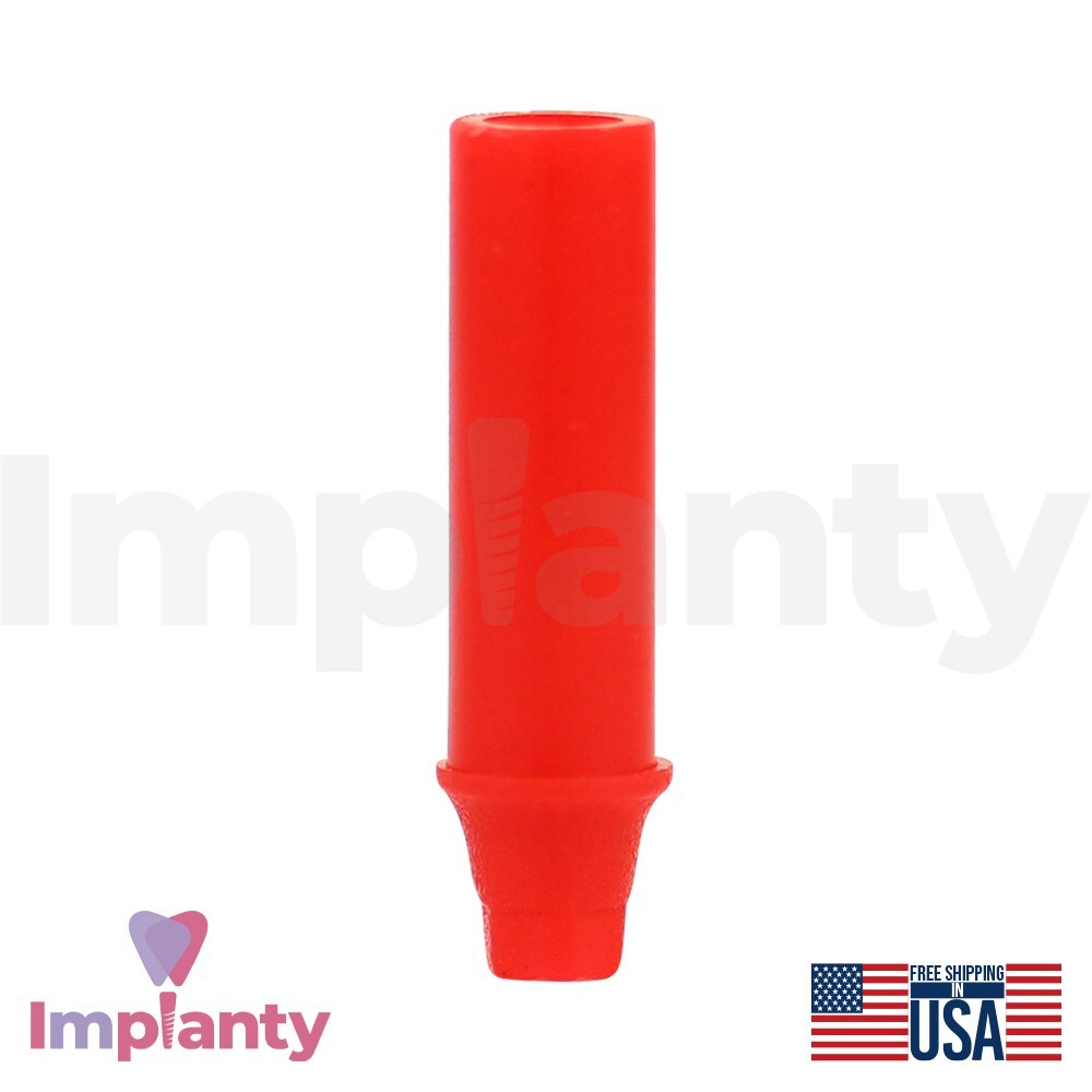 10x Dental Anti Rotational Plastic Sleeve NP Conical Connection Hex 2.25mm Lab