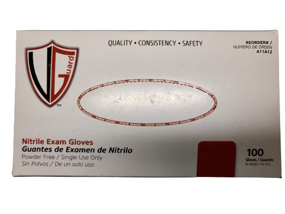 Nitrile Exam Gloves, Powder Free and Non-Latex Small, Medium, Large, X-Large