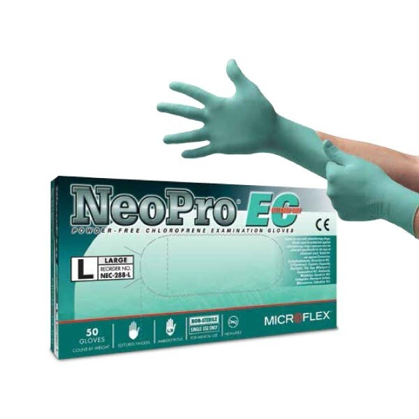 MICROFLEX® NeoPro® EC NEC-288 Neoprene chemical-resistant gloves, size L