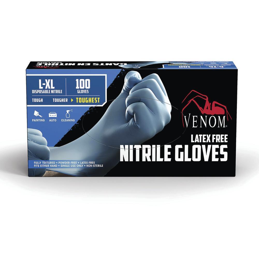 Venom nitrile gloves chemical resistant, Small-Medium or Large-Extra Large