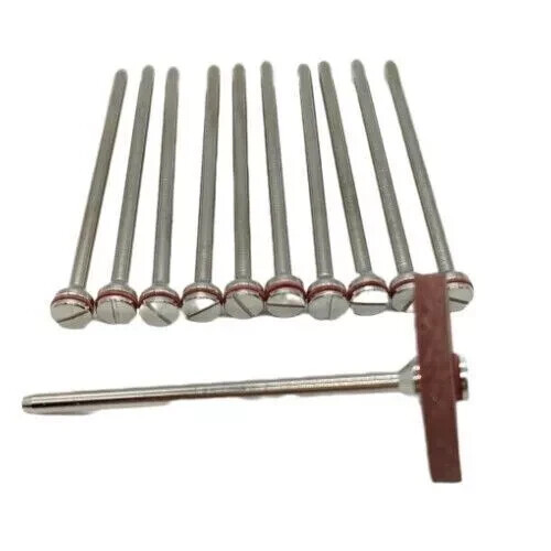 20Pcs Dental Lab Polishing Shank Mandrel Burs 2.35mm Rotary Tool Stainless Steel