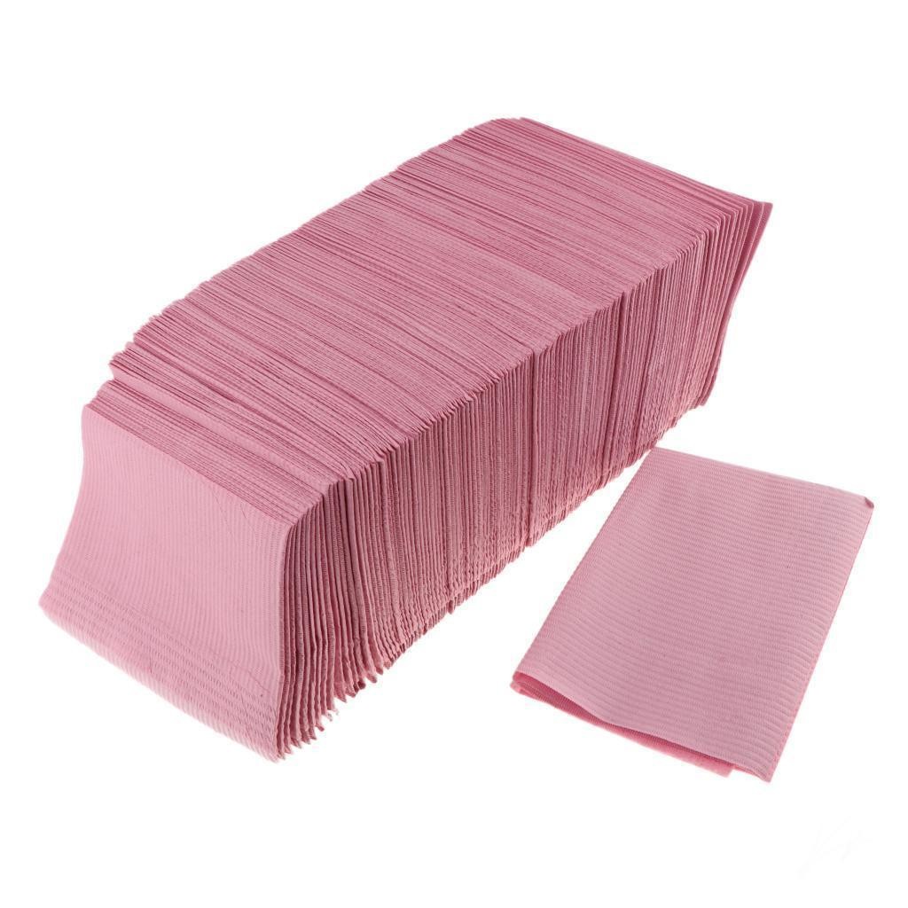 125 Pcs Dental Lab 4 Colors Disposable Medical Spa Towel Poly Tattoo Examination