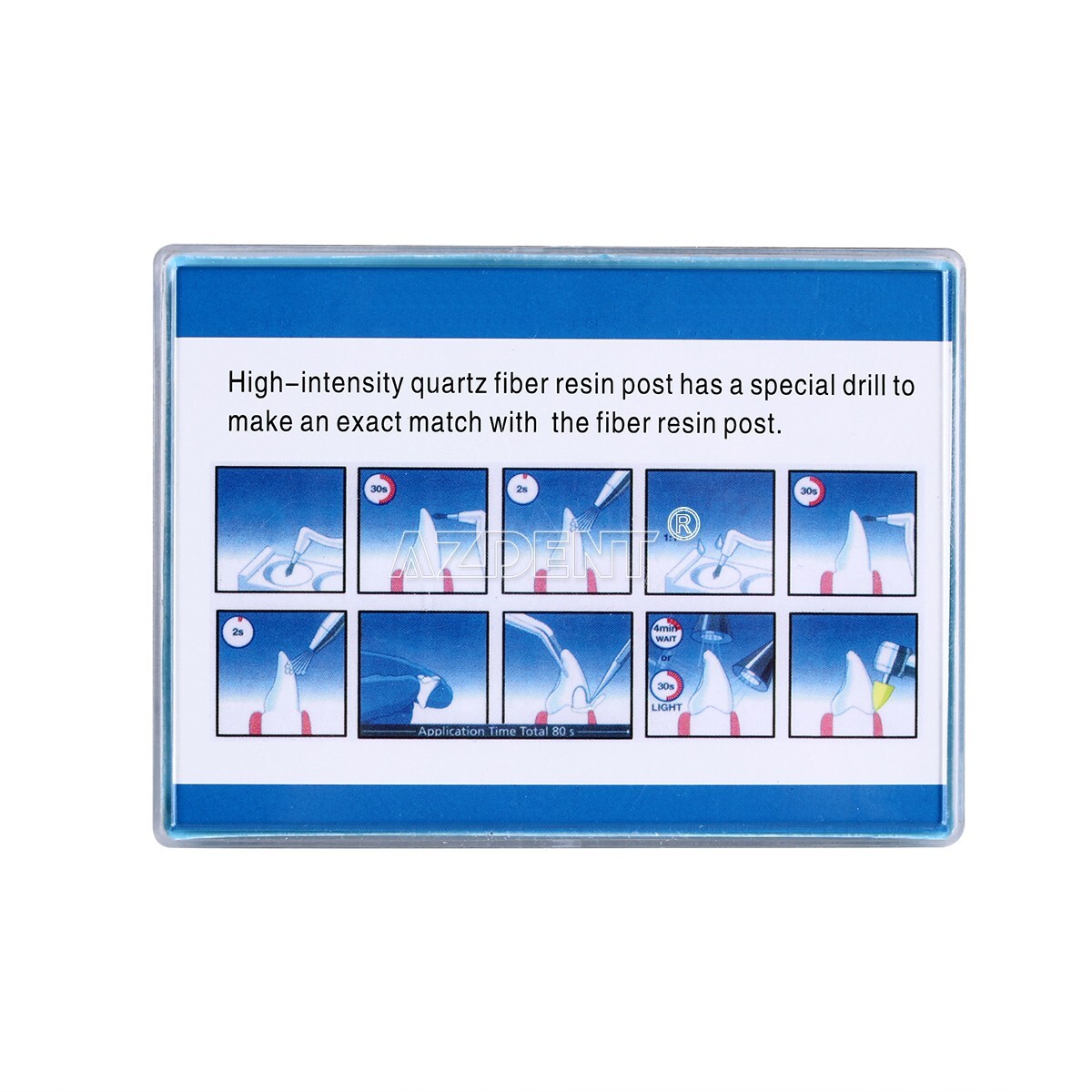 20PCS Dental Endo Fiber Post Glass Resin Post Screw Thread Glass +4pc Drills FDA