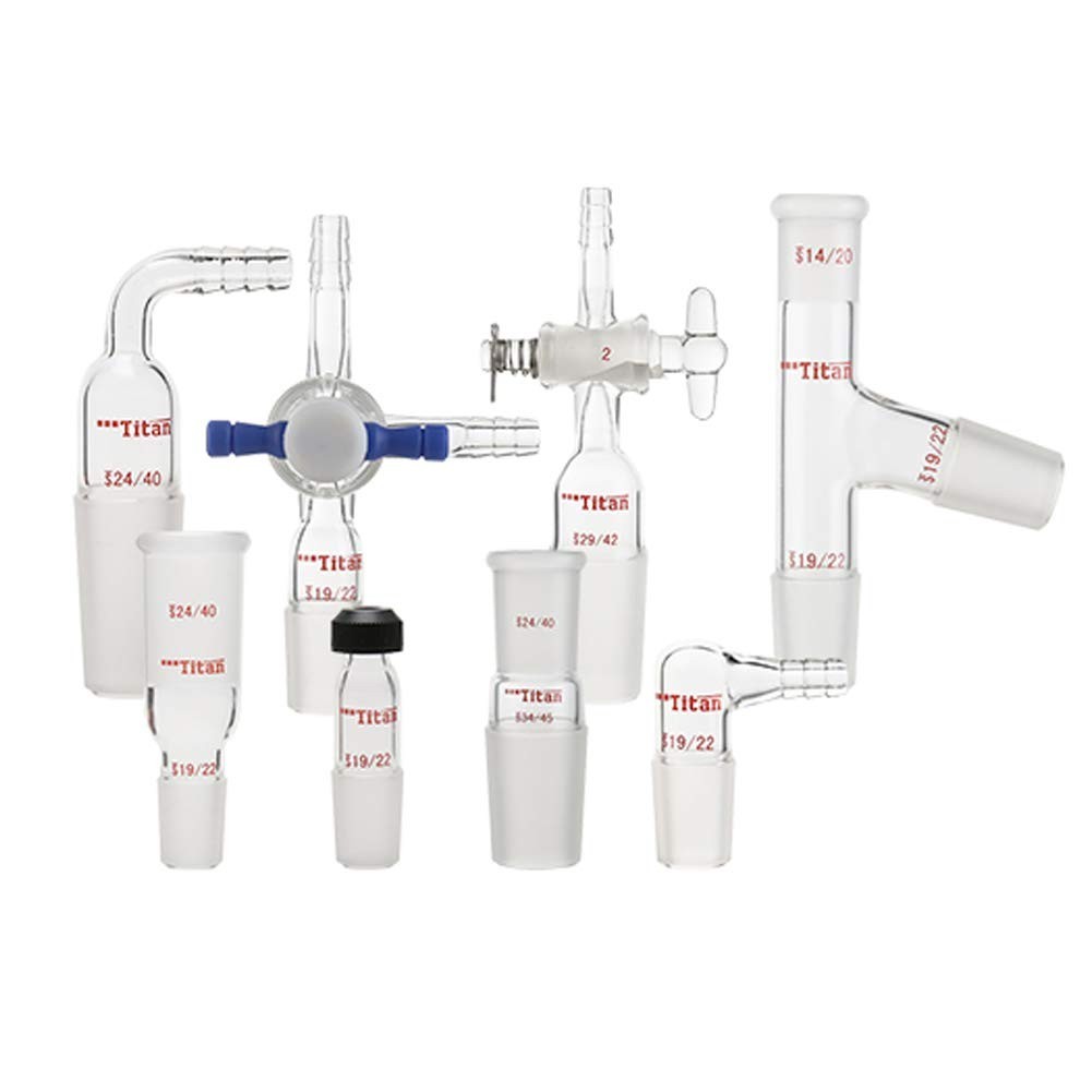 Glass Reducing Connecting Adapter from 10/30 Outer to 14/20 Inner Glass Joint…