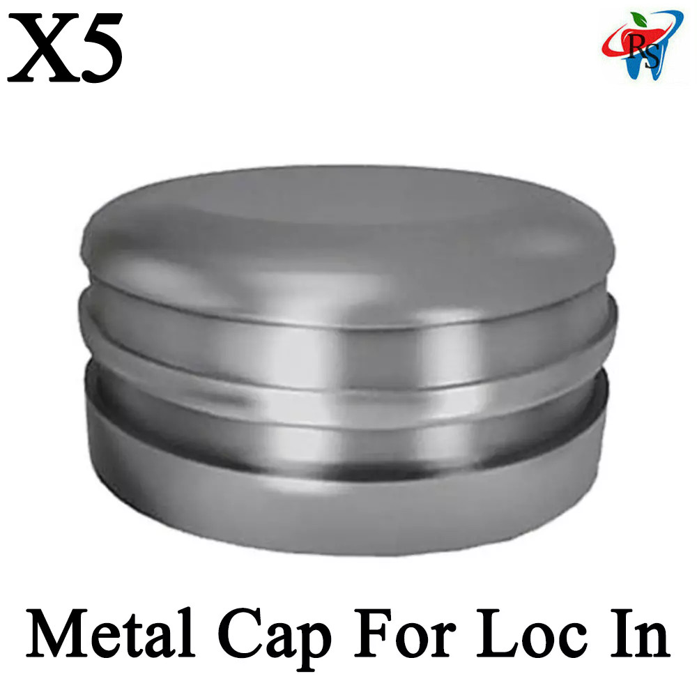 5pcs Metal Cap Housing Loc In Attachment Adapter Head Dental Lab Int Hex