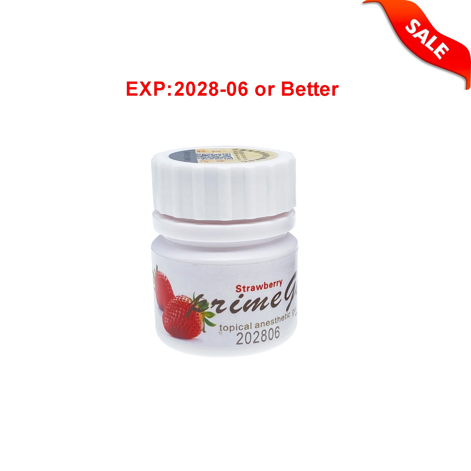 Dental Topical Anesthetic Gel 20% Benzocaine 1oz Jar, Exp 06/2028, StrawberryFDA