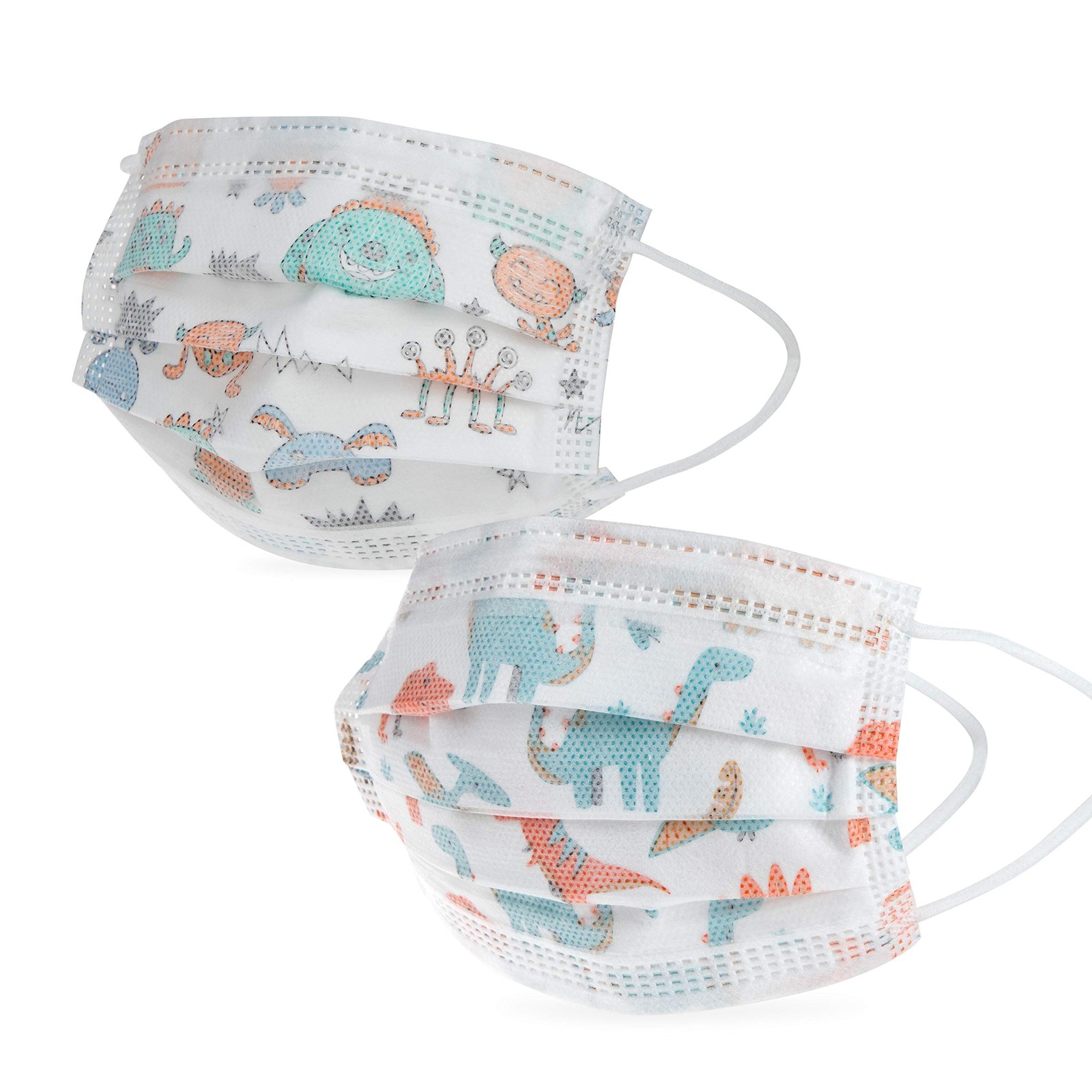 Disposable Protective Masks for Boys 2-5 Years – 10-Count – Disposable 3-Laye…