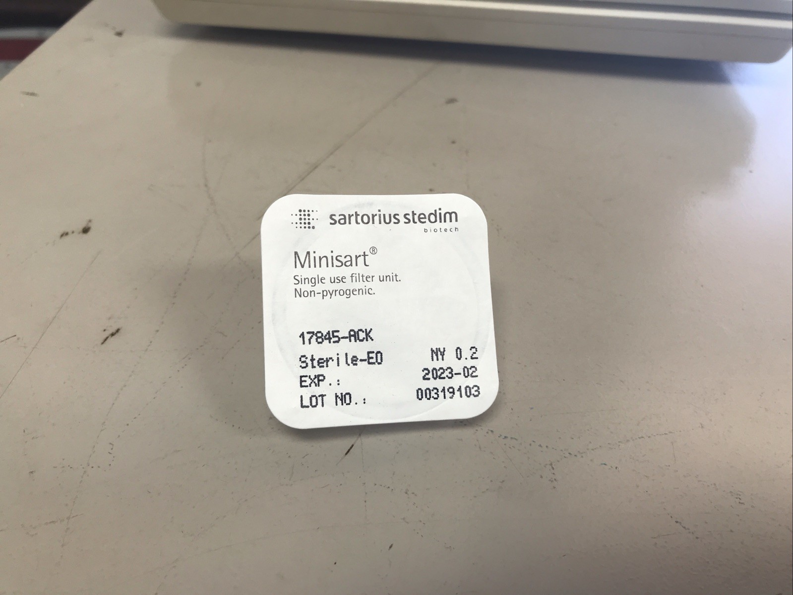 Sartorius Stedim 17845-ACK Minisart NY 0.2 Single Use Filter Unit