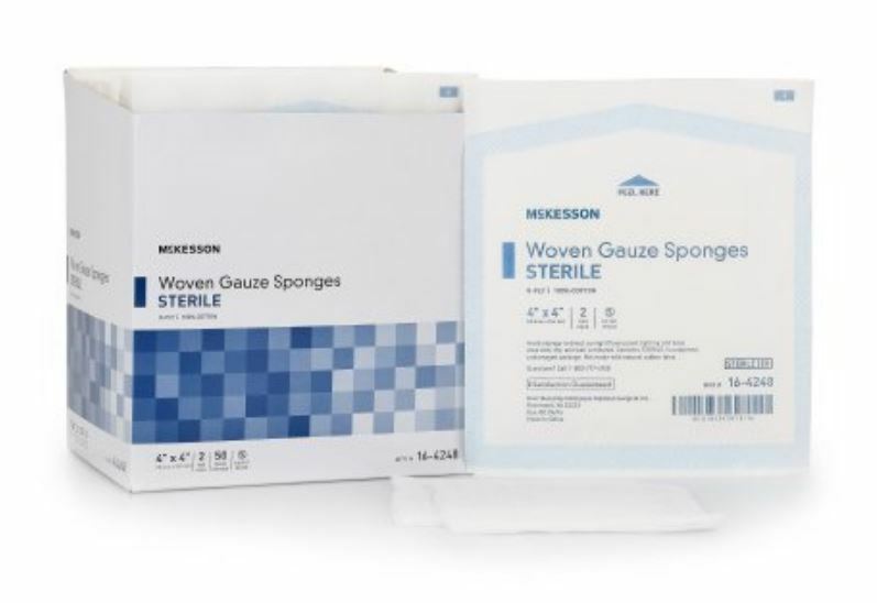 Medi-Pak Performance Gauze Sponge, 8-Ply, 4» X 4», Sterile, Case of 600