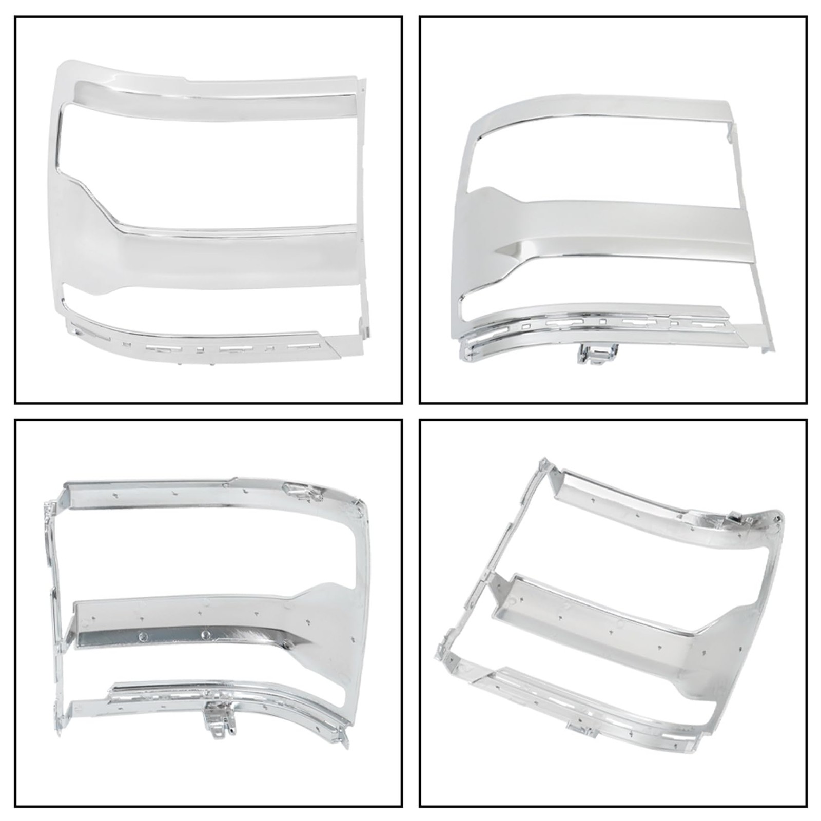 Right Side Headlight Cover Trim Bezel Replacement for 1500 2016-2018