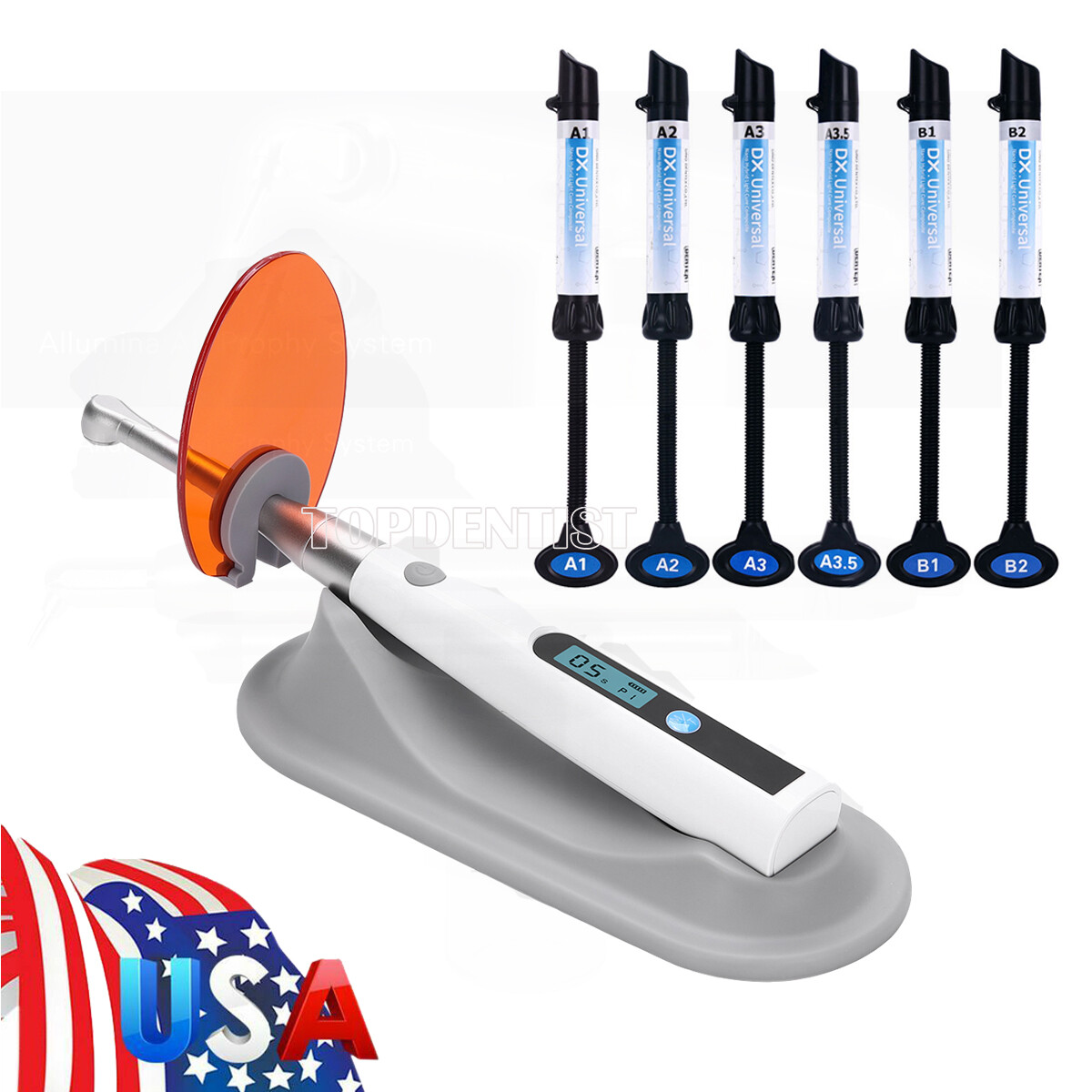 Dental Universal Light Cure Composite Resin A1-B1/1S Cure LED Curing Light Lamp