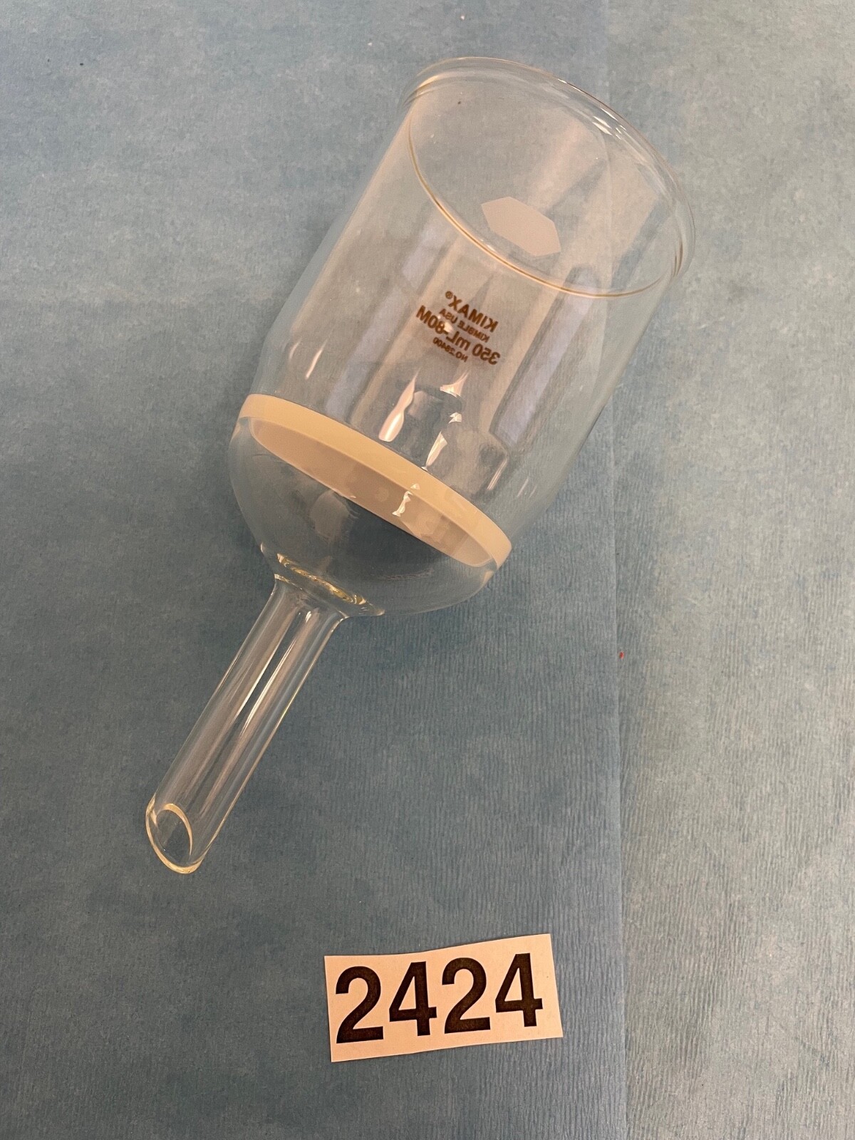 NEW Kimble Kontes Buchner Funnel, Medium Porosity Filter 350 mL 80 mm 28400-3502
