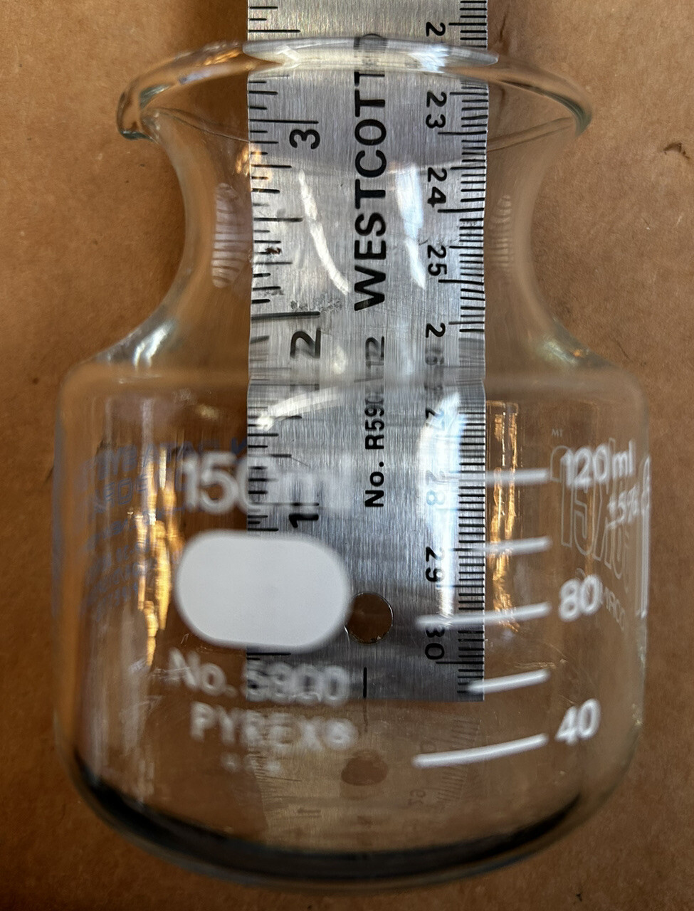 Fleakers (20 count) – Corning Pyrex Fleaker – 150mL graduated glass NewOpenStock