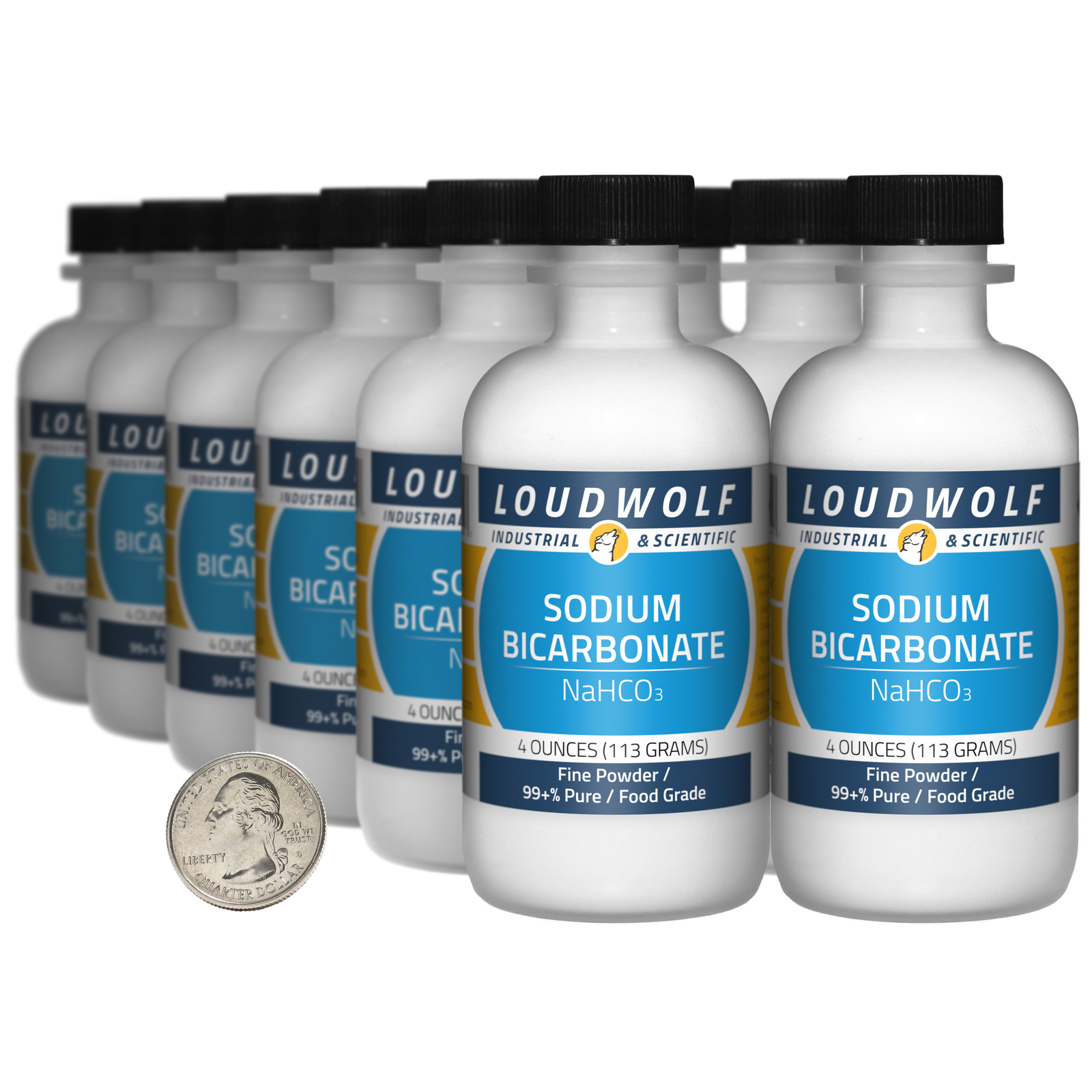 Sodium Bicarbonate / 3 Pounds / 12 Bottles / 99+% Pure Food Grade / Fine Powder