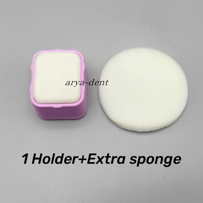 4pcs Autoclavable Dental Endo Files Holder Root Canal File Stand Cleaning Sponge