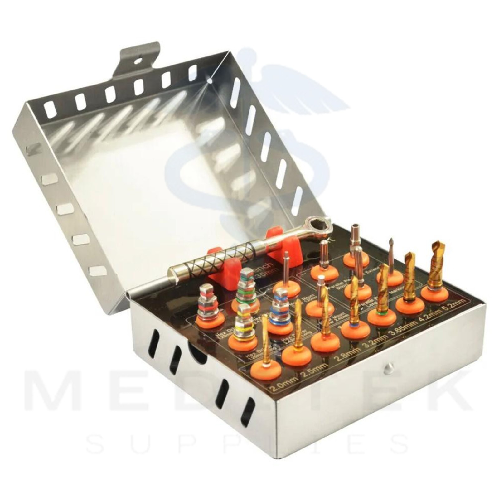 Surgical Drills Kit Dental Implant Basic Tools Ratchet Hex Drivers Parallel Pins