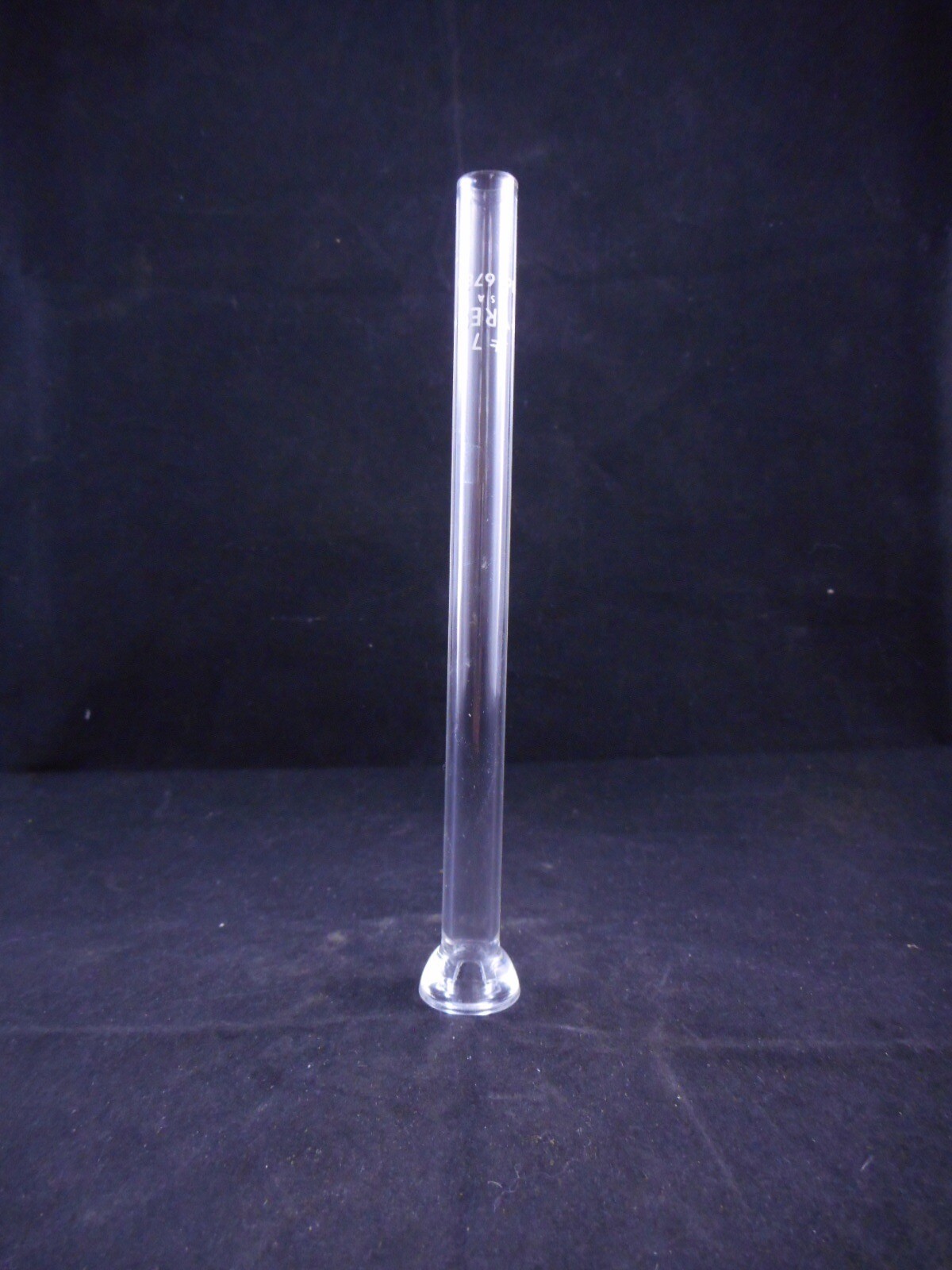 PYREX Glass #7 Cylinder Adapter with 10mm Flange and Groove 15cm OAH No. 6780