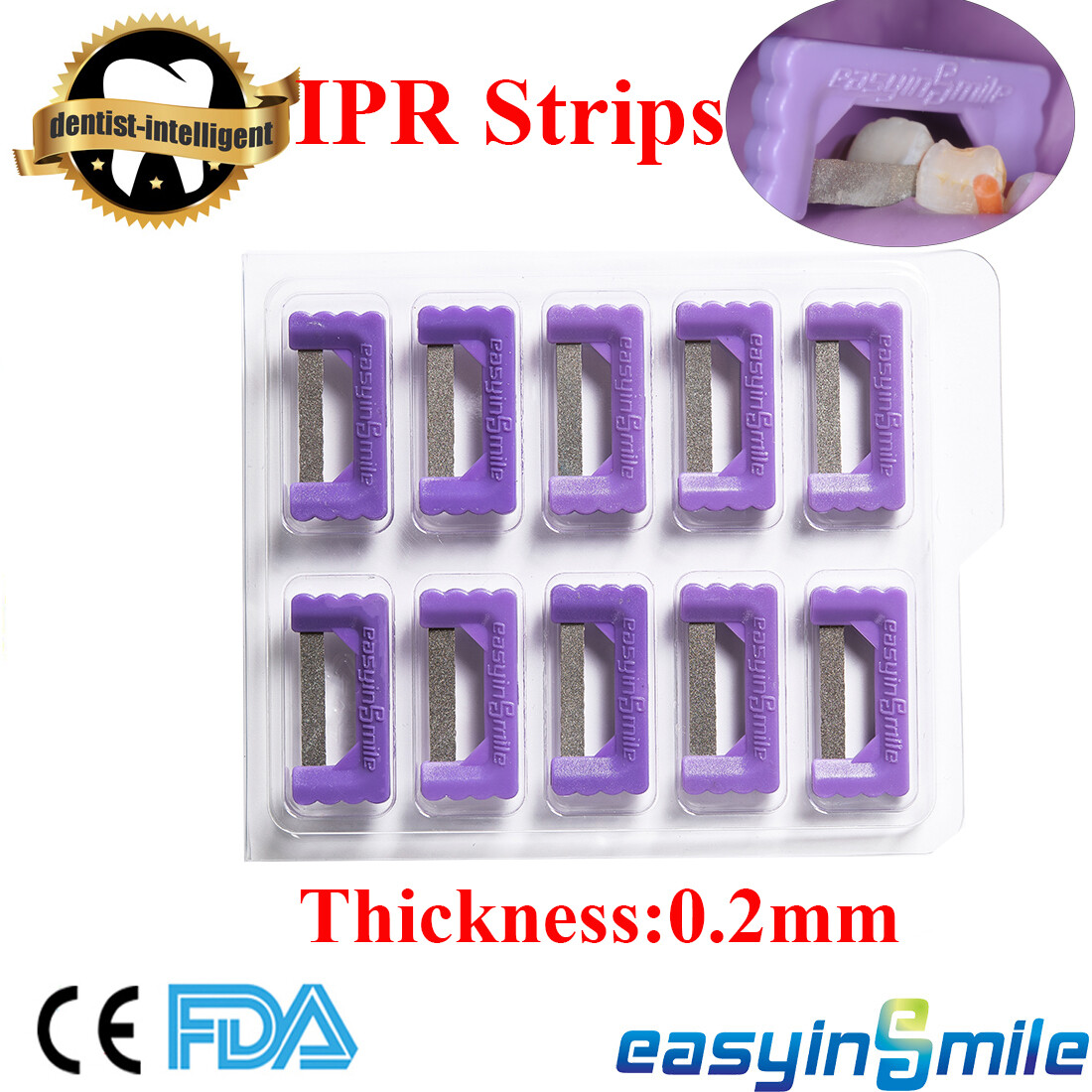 Orthodontic Interproximal Strips Dental IPR Enamel Reduction Polishing Strips