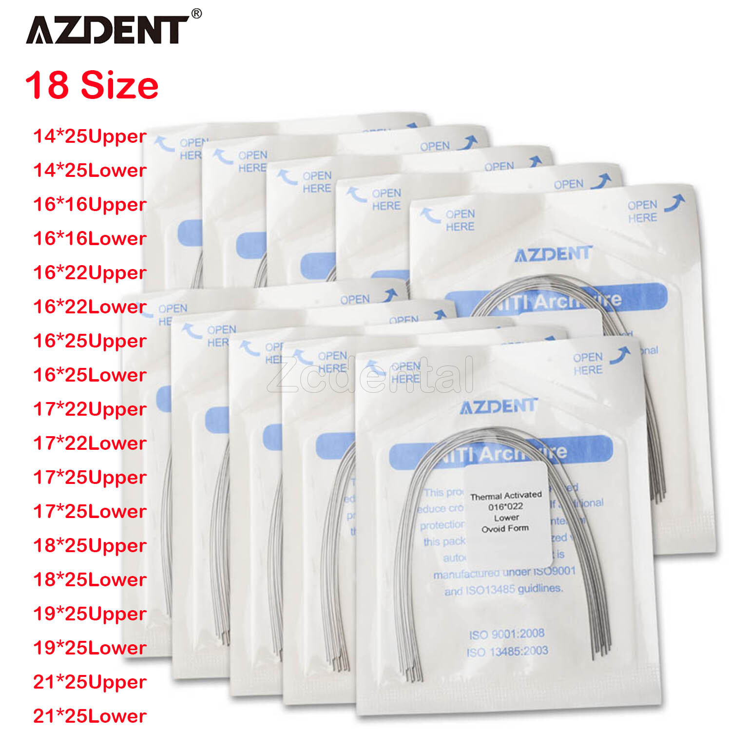 Alambre de Arco Rectangular Niti Activado Térmicamente para Ortodoncia Dental To