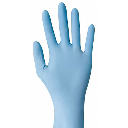 Showa 7500Pfm Disposable Gloves, Nitrile, 4 Mil, Powder-Free, (Aql)1.5, Blue,