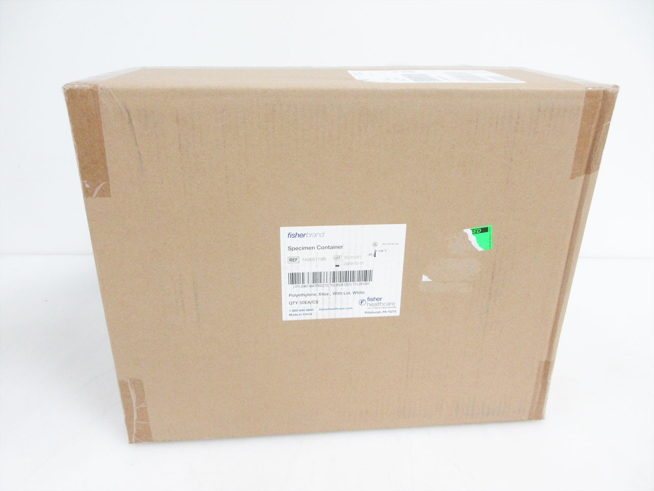 BOX FISHERBRAND 14955119B 14-955-119B SPECIMEN STORAGE CONTAINER 64 OZ EXP 2029