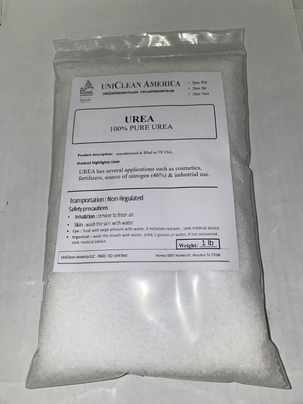 UREA – 46% N – HIGH PURITY