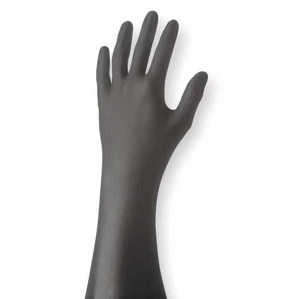 Showa 7700PFT, Disposable Gloves, 4 mil Palm, Nitrile, Powder-Free, L (9), 50