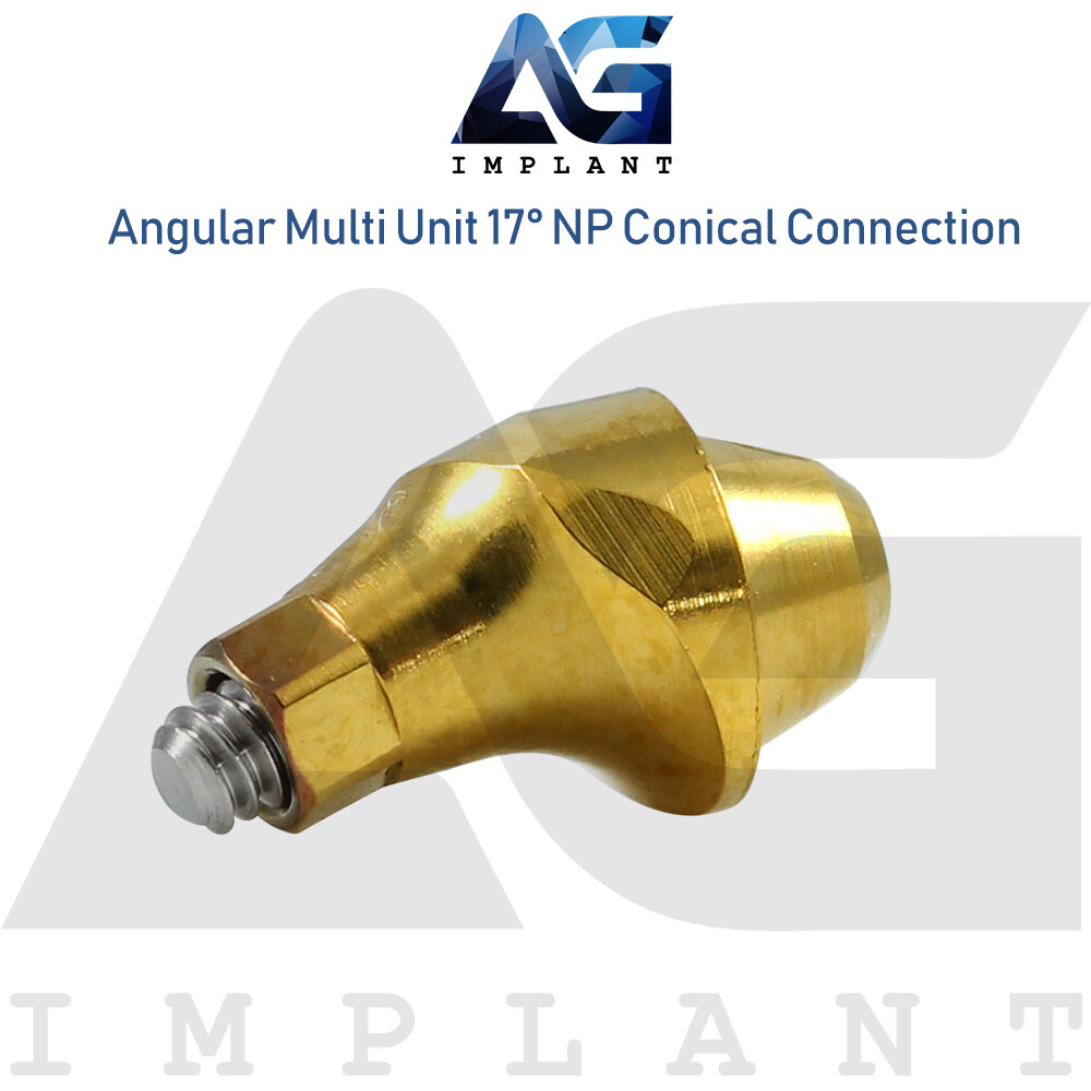 Angular Multi Unit Prosthetic System 17° Conical Connection NP With Screw 1.6mm